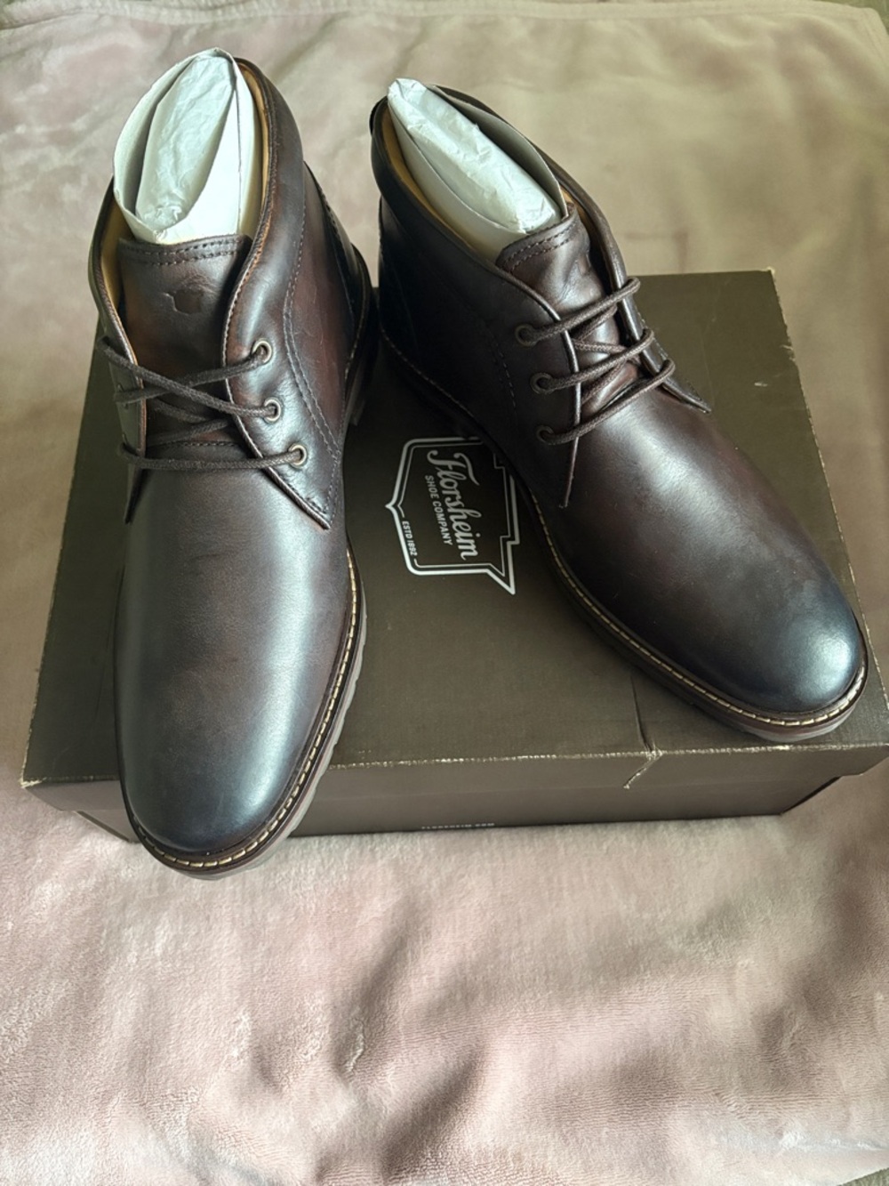 Men's Brown Leather Chukka Boots